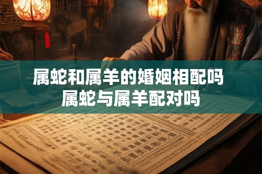 属蛇和属羊的婚姻相配吗 属蛇与属羊配对吗