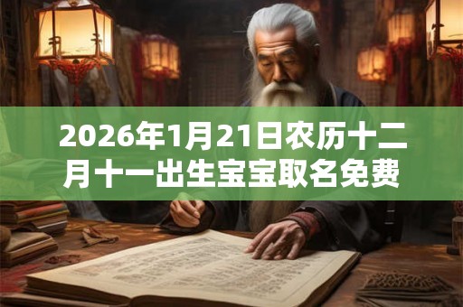 2026年1月21日农历十二月十一出生宝宝取名免费
