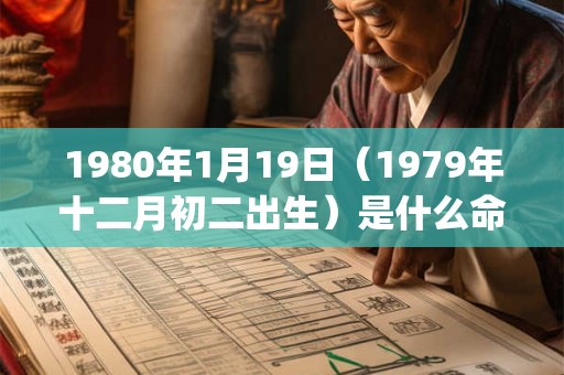 1980年1月19日（1979年十二月初二出生）是什么命_命运如何