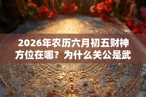 2026年农历六月初五财神方位在哪？为什么关公是武财神？