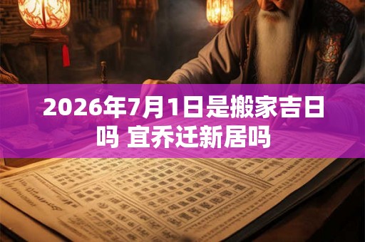 2026年7月1日是搬家吉日吗 宜乔迁新居吗 2026年7月1日是搬家吉日吗 宜乔迁新居吗