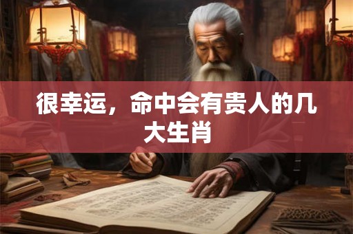 很幸运，命中会有贵人的几大生肖