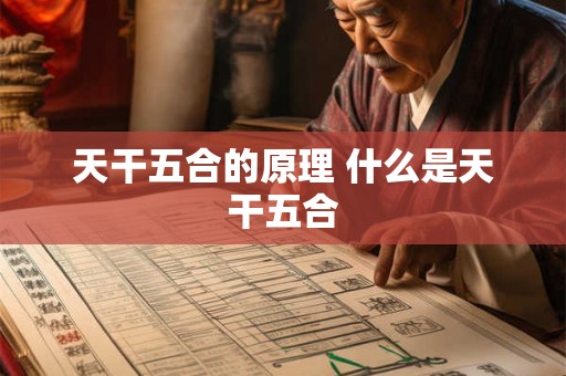天干五合的原理 什么是天干五合