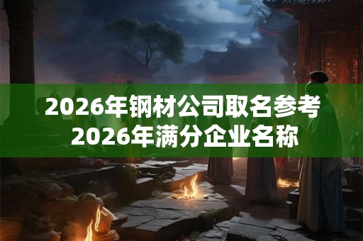 2026年钢材公司取名参考 2026年满分企业名称