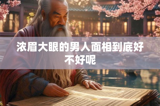 浓眉大眼的男人面相到底好不好呢 浓眉大眼的男人面相到底好不好呢