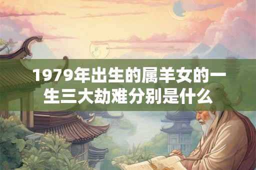 1979年出生的属羊女的一生三大劫难分别是什么