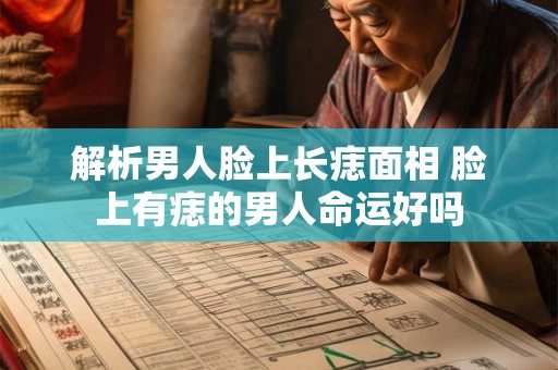 解析男人脸上长痣面相 脸上有痣的男人命运好吗