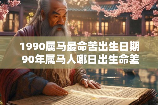 1990属马最命苦出生日期 90年属马人哪日出生命差