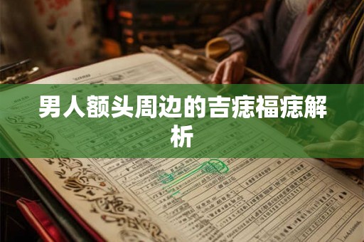男人额头周边的吉痣福痣解析