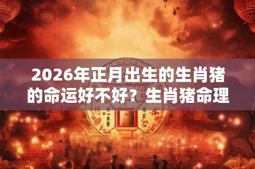 2026年正月出生的生肖猪的命运好不好？生肖猪命理分析