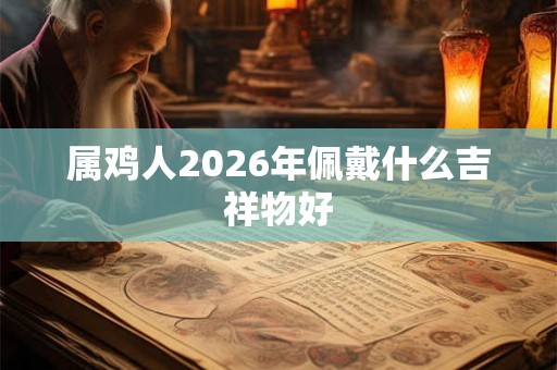 属鸡人2026年佩戴什么吉祥物好