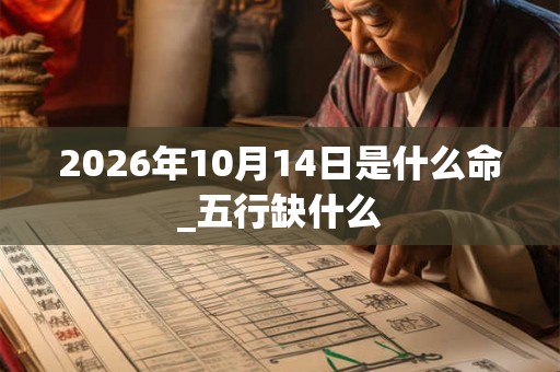 2026年10月14日是什么命_五行缺什么
