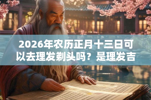2026年农历正月十三日可以去理发剃头吗？是理发吉日吗？