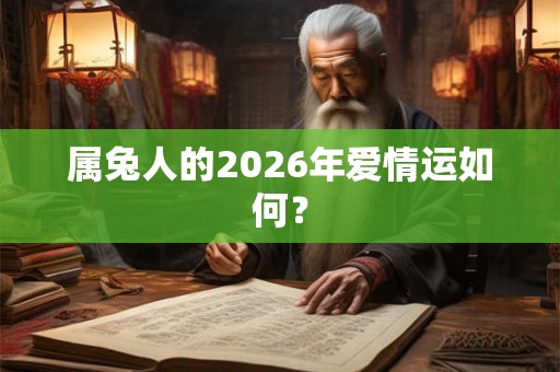 属兔人的2026年爱情运如何？