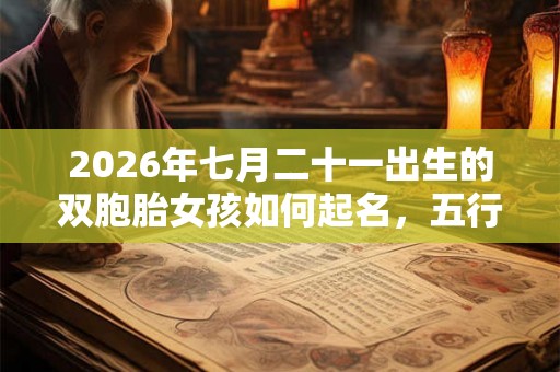 2026年七月二十一出生的双胞胎女孩如何起名，五行属什么
