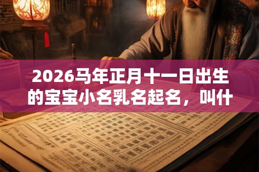 2026马年正月十一日出生的宝宝小名乳名起名，叫什么好？