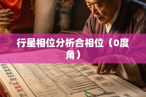 行星相位分析合相位（0度角）