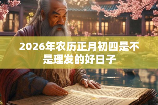 2026年农历正月初四是不是理发的好日子