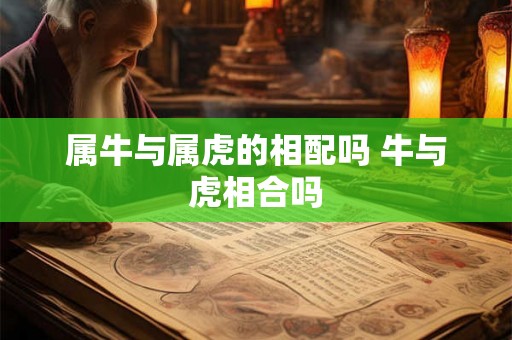 属牛与属虎的相配吗 牛与虎相合吗
