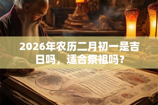 2026年农历二月初一是吉日吗，适合祭祖吗？