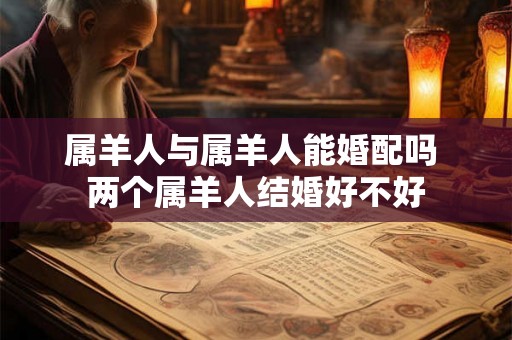 属羊人与属羊人能婚配吗 两个属羊人结婚好不好 属羊人与属羊人能婚配吗 两个属羊人结婚好不好