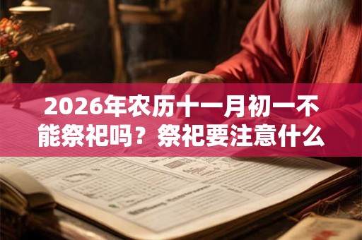 2026年农历十一月初一不能祭祀吗？祭祀要注意什么？