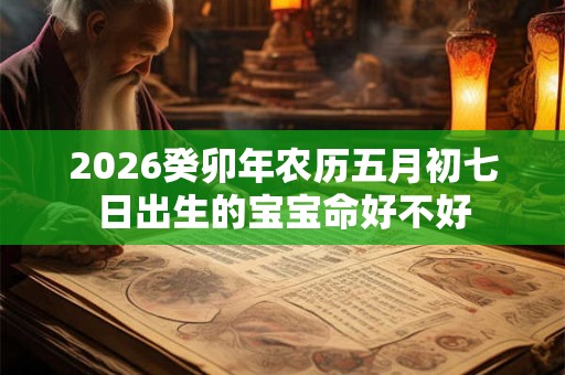 2026癸卯年农历五月初七日出生的宝宝命好不好
