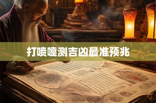 打喷嚏测吉凶最准预兆