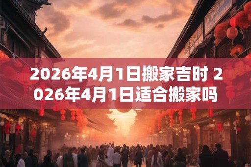 2026年4月1日搬家吉时 2026年4月1日适合搬家吗