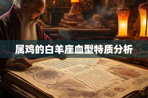 属鸡的白羊座血型特质分析