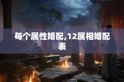 每个属性婚配,12属相婚配表