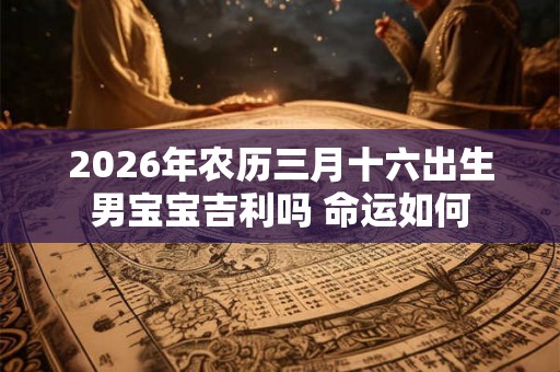 2026年农历三月十六出生男宝宝吉利吗 命运如何