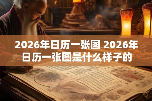 2026年日历一张图 2026年日历一张图是什么样子的