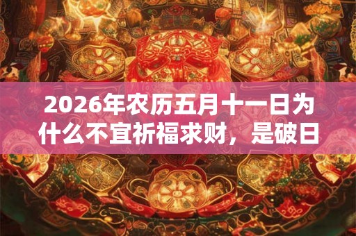 2026年农历五月十一日为什么不宜祈福求财，是破日吗？