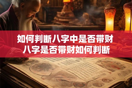 如何判断八字中是否带财 八字是否带财如何判断 如何判断八字中是否带财 八字是否带财如何判断