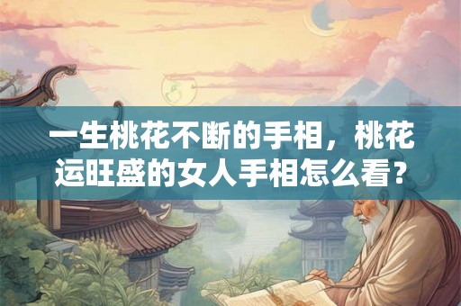 一生桃花不断的手相，桃花运旺盛的女人手相怎么看？