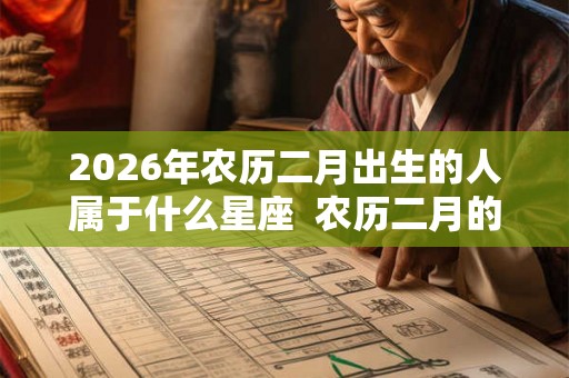 2026年农历二月出生的人属于什么星座  农历二月的星座有哪些