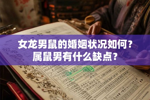 女龙男鼠的婚姻状况如何？属鼠男有什么缺点？