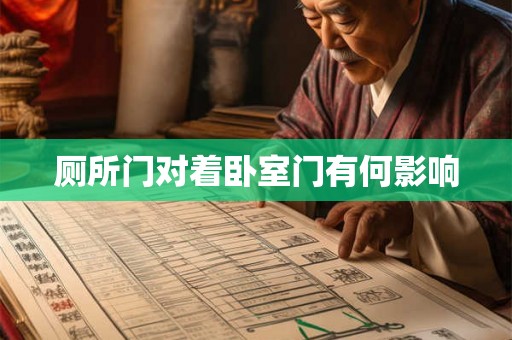 厕所门对着卧室门有何影响