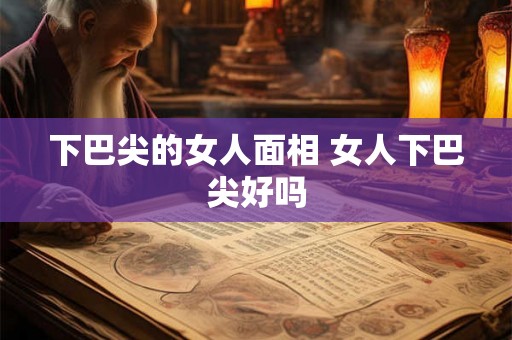 下巴尖的女人面相 女人下巴尖好吗