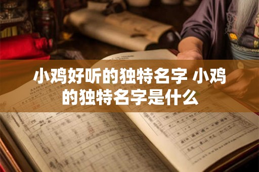 小鸡好听的独特名字 小鸡的独特名字是什么 小鸡好听的独特名字 小鸡的独特名字是什么