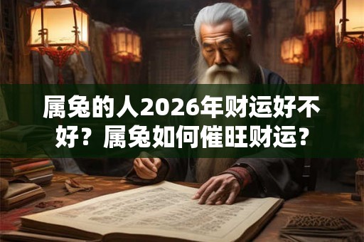 属兔的人2026年财运好不好？属兔如何催旺财运？