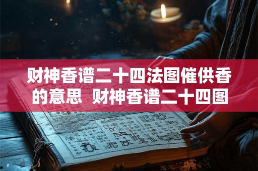 财神香谱二十四法图催供香的意思  财神香谱二十四图解功德香