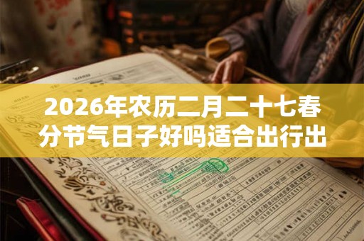 2026年农历二月二十七春分节气日子好吗适合出行出远门吗？