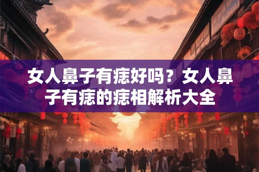 女人鼻子有痣好吗？女人鼻子有痣的痣相解析大全