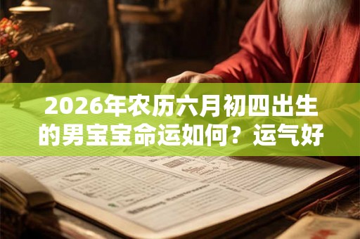 2026年农历六月初四出生的男宝宝命运如何？运气好吗