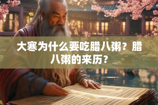大寒为什么要吃腊八粥?腊八粥的来历? 大寒为什么要吃腊八粥?腊八粥的来历?