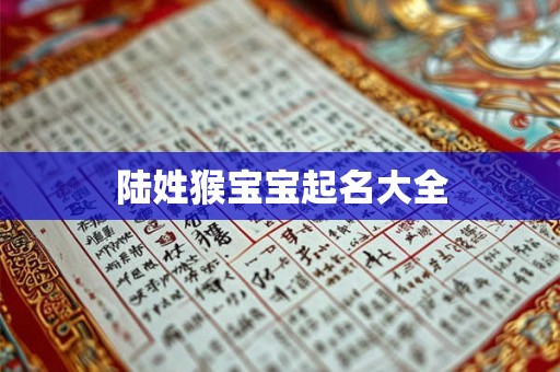 陆姓猴宝宝起名大全