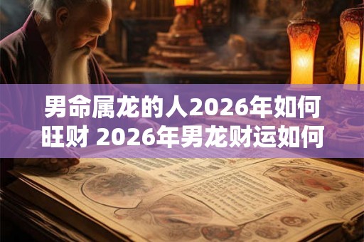 男命属龙的人2026年如何旺财 2026年男龙财运如何 男命属龙的人2026年如何旺财 2026年男龙财运如何