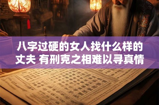 八字过硬的女人找什么样的丈夫 有刑克之相难以寻真情